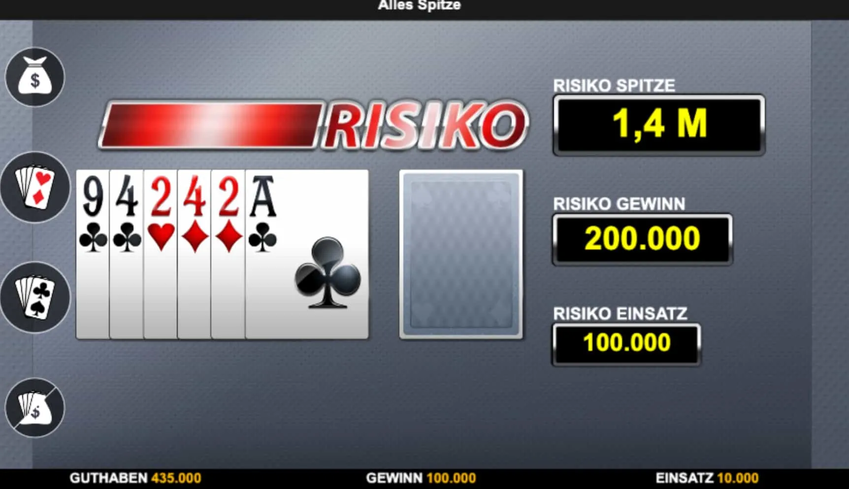 Spielablauf bei Alles Spitze &mdash; Einsatzfestlegung, Walzenergebnis und der Augenblick, der alles definiert